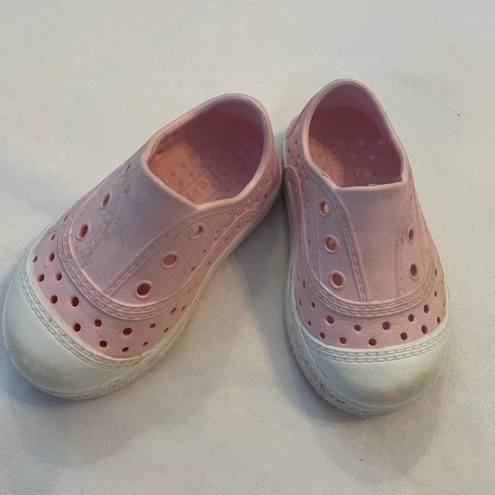 Little Me Pink Kids Slip-On Shoes,‎ Size 4